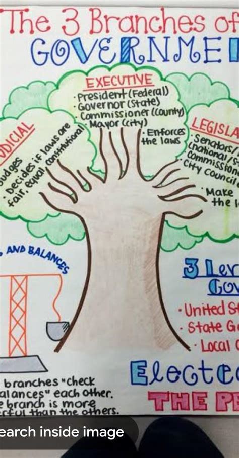 Draw a tree with brabches to show different organs of government ...