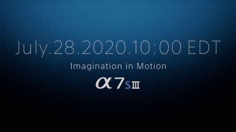 Sony Alpha A7S III release date, news and rumored features ...