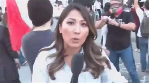 Watch: CNN reporter hit by pepper spray while reporting live during ...