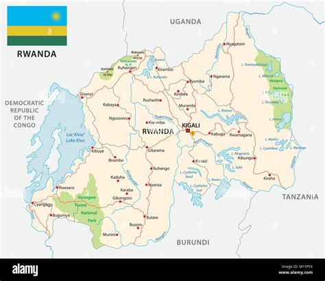 Rwanda political map capital hi-res stock photography and images - Alamy
