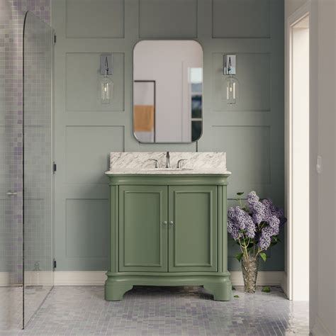 Sage Green Bathroom Vanity Unit