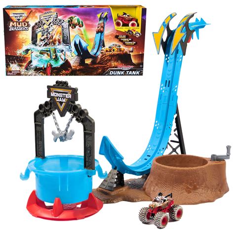 Monster Jam Mud Blasters Monster Mutt Dalmatian Dunk Tank Playset ...