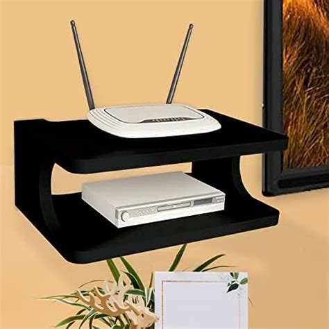 Furniture Cafe Set top Box Stand | WiFi Router Holder Wooden Wall ...