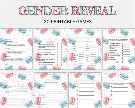 Gender Reveal Games Bundle, Gender Reveal Party, Gender Reveal Games ...