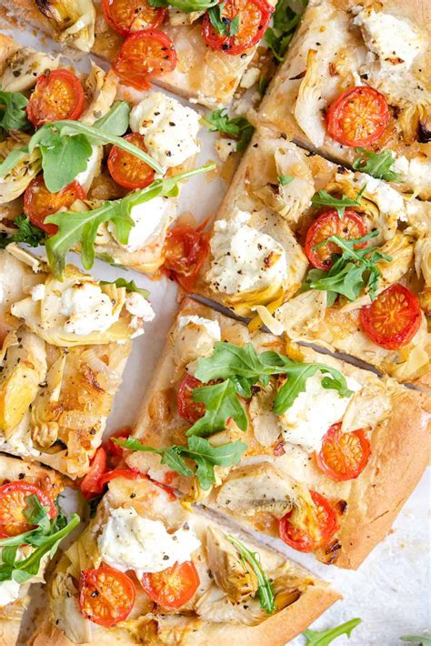 Artichoke Pizza - Preppy Kitchen