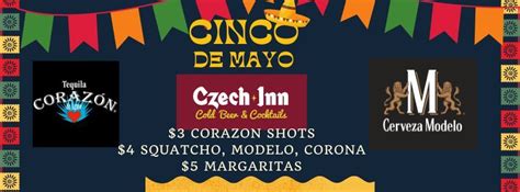 Cinco De Mayo Drink Specials, Czech Inn, Omaha, 5 May 2024 | AllEvents.in