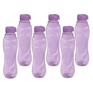 Milton Grammy Pet Water Bottle Set of 6, 1 Litre Each, Purple | BPA ...