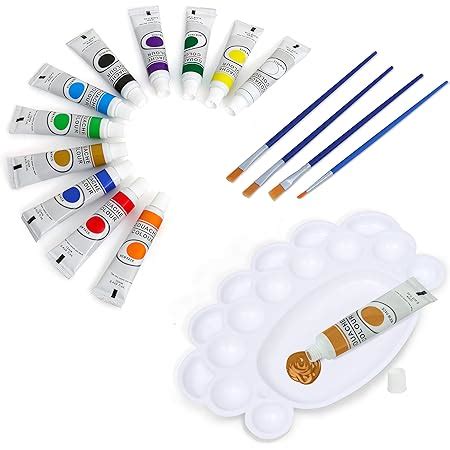 Kurtzy Watercolor Paint Set - (12 colors x 12 ml) Multicolour Non-Toxic ...