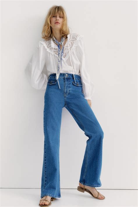 Flared High Jeans - Denim blue - Ladies | H&M IN