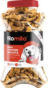 Filomilo Real Chicken Dog Biscuits With Ayurvedic Brahmi Extract Mutton ...