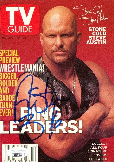 Stone Cold Steve Austin signed TV Guide Cover (w/ JSA) - Signed By ...
