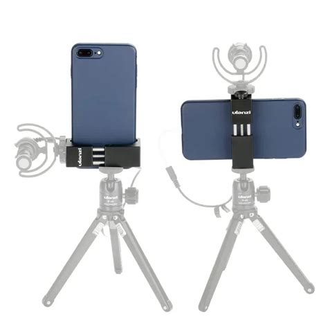 Ulanzi ST-02S Aluminum Phone Tripod Mount with Cold Shoe - Royale ...