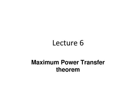 SOLUTION: Max power transfer theorem for AC circuits - Studypool