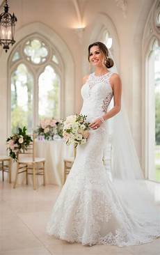 Sheer Lace Wedding Gown by Lace Wedding Dresses Feminine Sheer Lace Wedding Gown Sheer Lace Wedding Gown