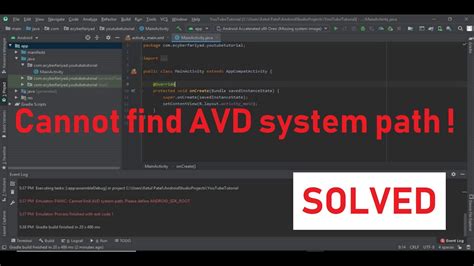 Image result for Cannot Find AVD System Path Please Define Android SDK Root