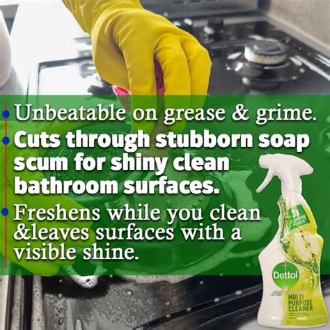 Dettol Multipurpose Cleaner Spray - Green Apple 500ml