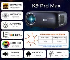Legend K9 Pro-Max Projector | 1080p, 600 ISO, Auto Focus, WiFi – Egate ...