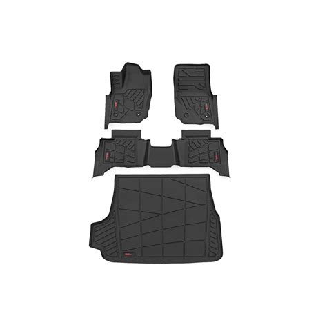 ROUGH COUNTRY Sure-Fit Floor Mats | Front & Rear & Cargo Mat | Toyota ...