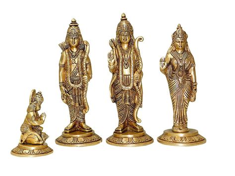 Buy Ram Darbar Brass Antique ram darbar Statue in Brass, Lord Rama ...