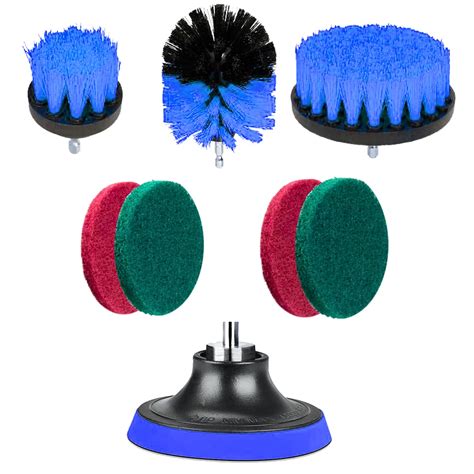 FIRST MART 8 Different Drill Brush Attachment Set Power Scrubber ...