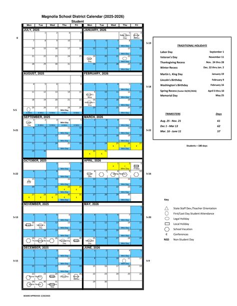 Magnolia School District Calendar 25-26 [PDF] revised - EduCounty