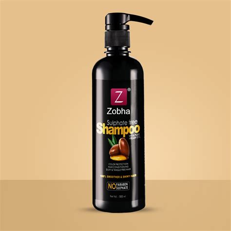 Buy Argan Oil Shampoo - Sulfate Free - Color Protection - 500ml – Zobha