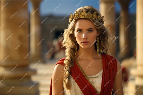 Free Photo | Beautiful ancient greece woman portrait