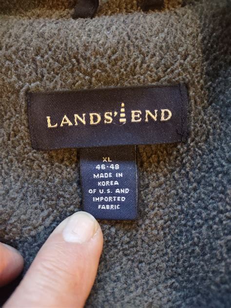 Lands' End Mens Navy Blue Aircore-200 Jacket Size XL … - Gem