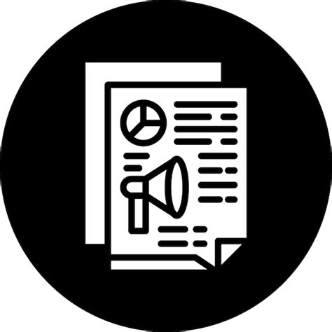 Marketing report icon style | Premium Vector