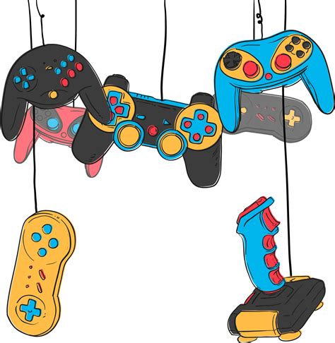 Xbox Video Game Controller Clip Art Game Controller in Modern Blue ...