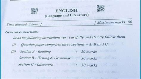 Class 10 Question Paper 的图像结果