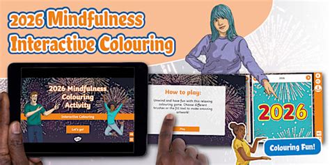 2026 Mindfulness Interactive Colouring