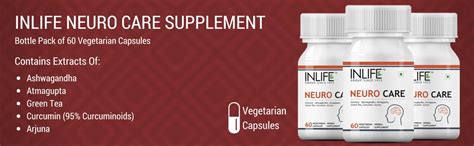 Inlife Neuro Nerve Care Health Supplement - Ashwagandha, Green Tea ...
