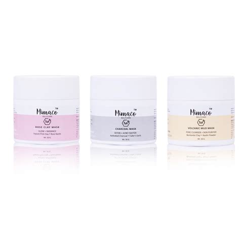 CLAY MASK- Combo Pack of 3 – Mimaco Selfcare - Ayurveda x Modern Skincare