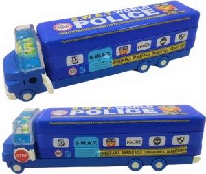 Flipkart.com | FunBlast Bus Geometry Box Cartoon Bus Art Metal Pencil ...