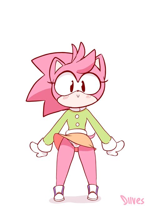 Classic Amy Rose And Classic Sonic