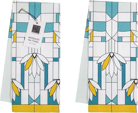 Frank Lloyd Wright Printed Kitchen Tea Towel 20 x 30-inch, 100-Percent ...