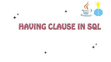 Image result for SQL Having Clause Examples