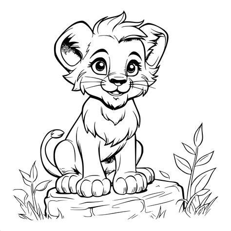 Free Printable Coloring Pages Lion Cubs
