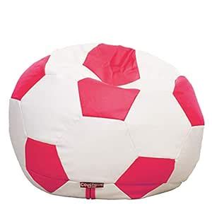 Couchette Kids Football Bean Bag Cover Small Size Pink & White ...