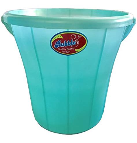 Bubble Plastic Bucket (18 litres, Sky Blue) : Amazon.in: Home Improvement