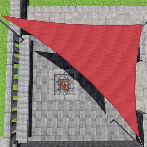 Patio Paradise 2' x 2' x 2.8' Red Sun Shade Sail India | Ubuy
