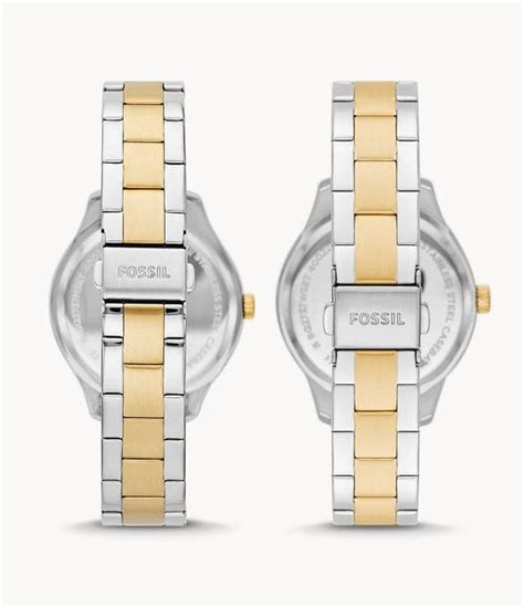 Fossil Chapman Silver Dial Stainless Steel Analog Unisex Watch - FS598