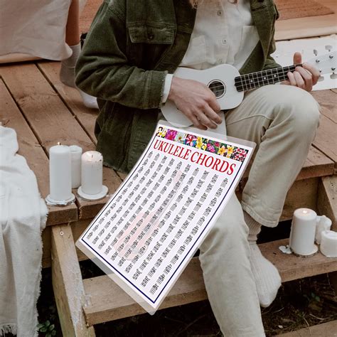 Buy Generic Kids Ukulele Ukulele Chord Learning Chart Soprano Concert ...