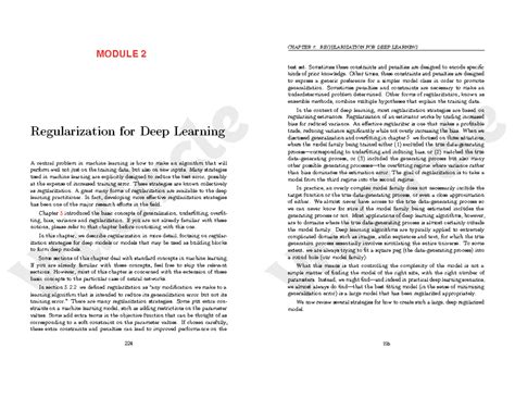 CHAPTER 7: REGULARIZATION FOR DEEP LEARNING (DL2) Notes - Studocu