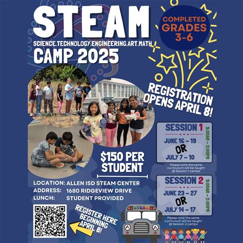 Allen Independent School District - Get ready for STEAM Camp 2025 ...