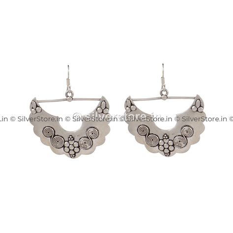 Buy 925 Silver oxidized Dangle Earring – SilverStore.in