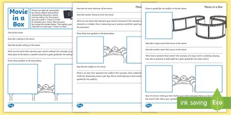 Movie in a Box Project (teacher made)