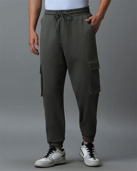 Buy Men's Grey Oversized Cargo Joggers Online at Bewakoof