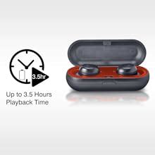 iBall EarWear TW10 in-Ear Bluetooth Wireless Headphones with Protective ...